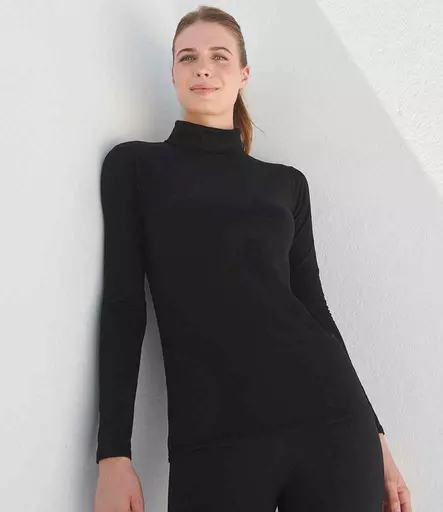 SF Clothing Ladies Feel Good Stretch Roll Neck T-Shirt