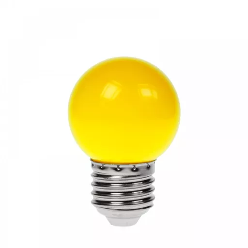 Prolite 1W LED Poly Golf Ball Lamp ES Yellow
