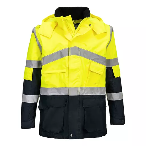 Hi-Vis Breathable Contrast Rain Jacket