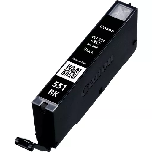 Canon 6508B001/CLI-551BK Ink cartridge black, 1.8K pages ISO/IEC 24711 376 Photos 7ml for Canon Pixma IP 8700/IX 6850/MG 5450/MG 6350/MX 725