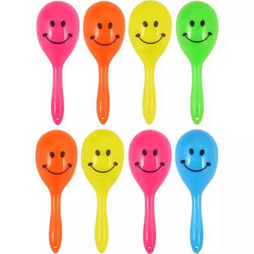 Smiley Face Maracas - Pack of 108