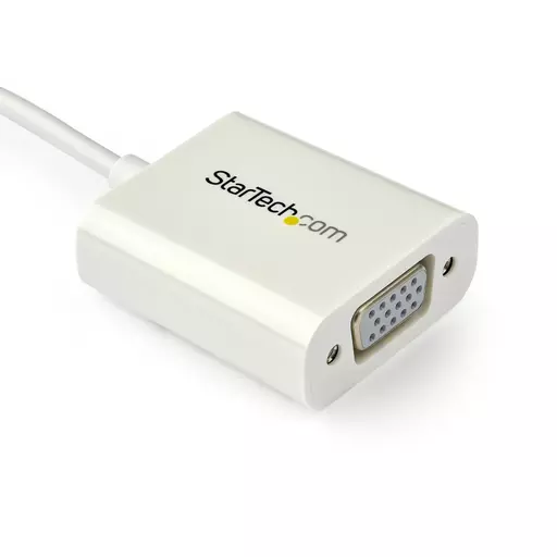 StarTech.com USB-C to VGA Adapter - White