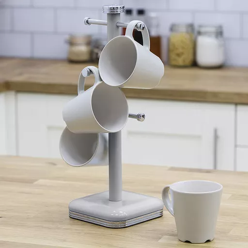 Retro Mug Tree Grey