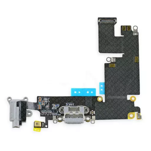 Charging Port Flex Cable (Black) (CERTIFIED) - For iPhone 6 Plus