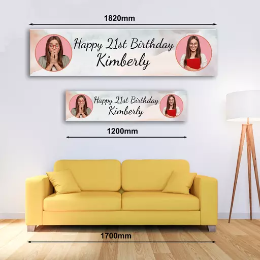 Personalised Banner - Pastel Coloured Photo Banner