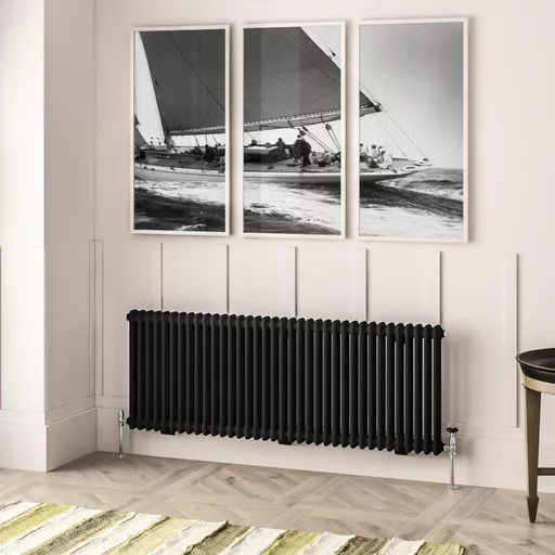 Imperia 2 Column Radiator 600 x 1640mm Matt Black
