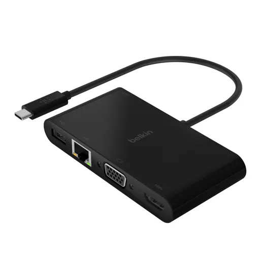 Belkin AVC004BTBK notebook dock/port replicator USB 3.2 Gen 1 (3.1 Gen 1) Type-C Black