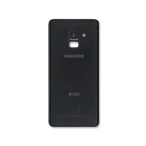 Back Cover w/ Camera Lens (Service Pack) (Black) - Galaxy A8 (2018) (A530)