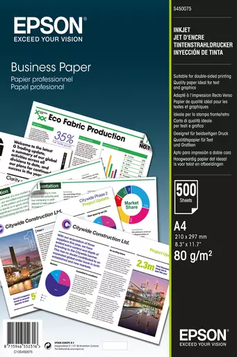 Epson Business Paper - A4 - 500 Sheets