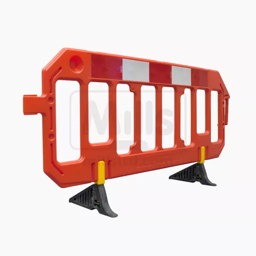Chapter 8 2m Straight Gate Barrier Orange with Anti-Trip Feet