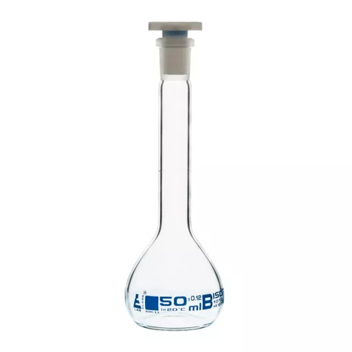 Flask, round bottom, jointed glass, three necks (14/23 each), 50 cm3