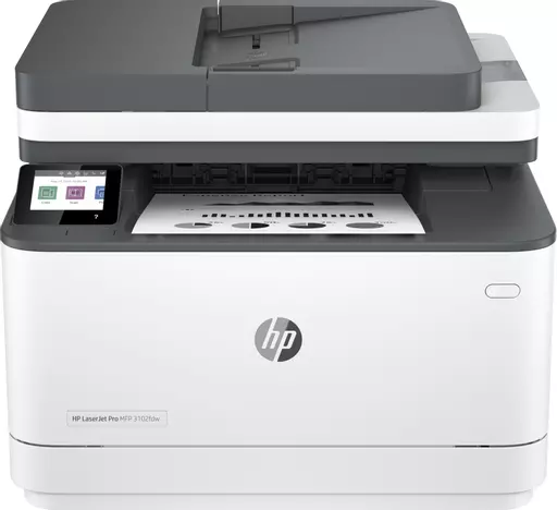 HP LaserJet Pro MFP 3102fdw Printer, Black and white, Printer for Small medium business, Print, copy, scan, fax, Wireless; Print from phone or tablet; Two-sided printing; Two-sided scanning; Fax