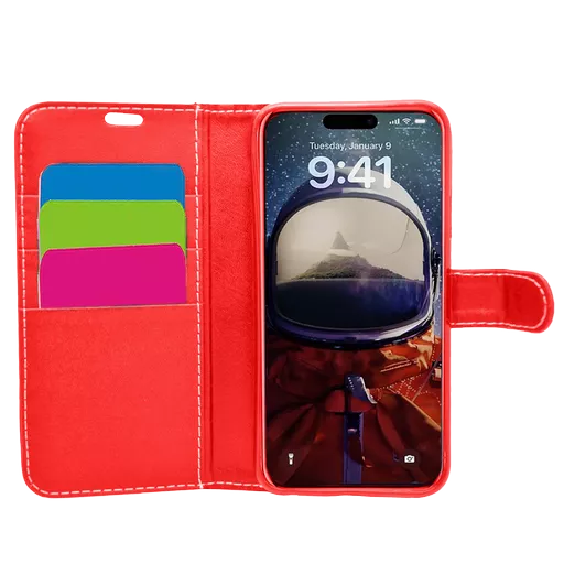 Wallet for iPhone 16 Pro - Red