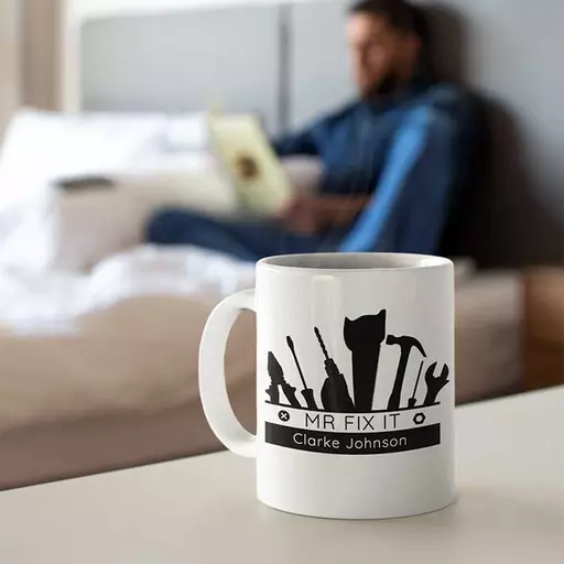 Personalised 'Mr Fix It' Mug - Add Name & Message