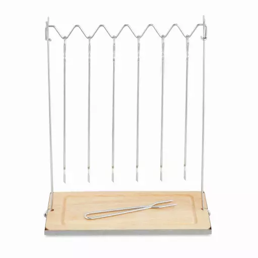 6pc Hanging Skewers with Stand