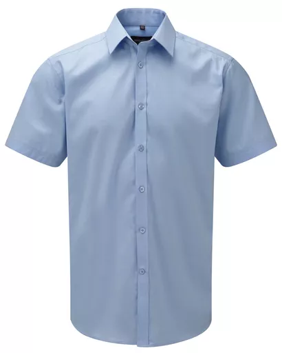 Men's Short Sleeve Herringbone Shirt