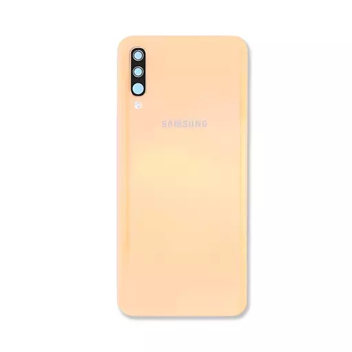 Back Cover w/ Camera Lens (Service Pack) (Coral) - For Galaxy A50 (A505)
