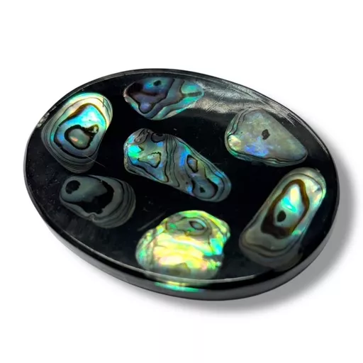 Paua Shell Pieces in Resin