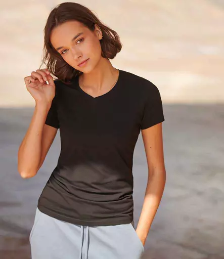 SF Clothing Ladies Feel Good Stretch V Neck T-Shirt