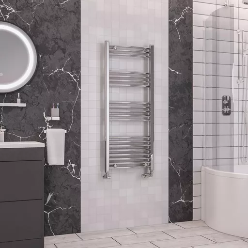 Wendover Curved Multirail 1200 x 500 Chrome