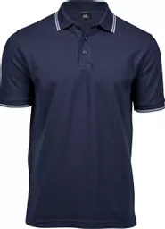 Men's Luxury Stripe Stretch Polo