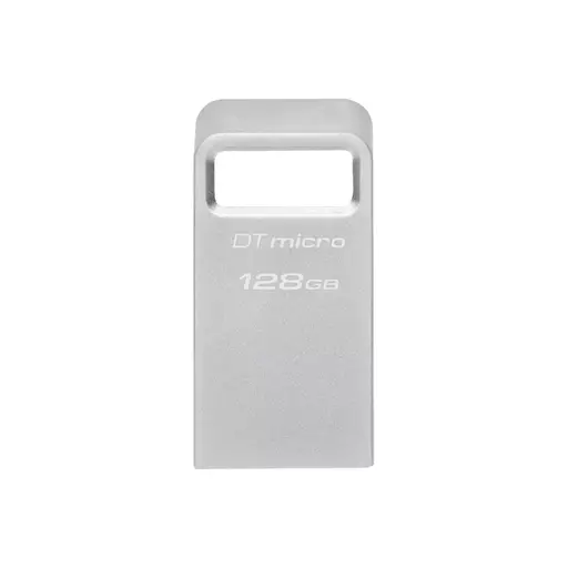 Kingston Technology DataTraveler Micro USB flash drive 128 GB USB Type-A 3.2 Gen 1 (3.1 Gen 1) Silver