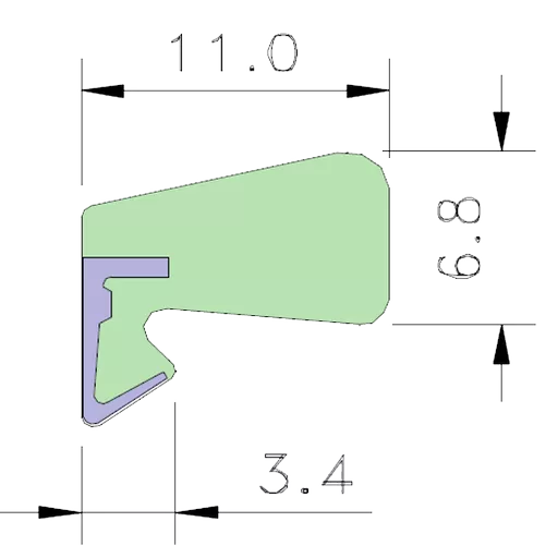 AQUAMAC 109 Draught Strip Seal