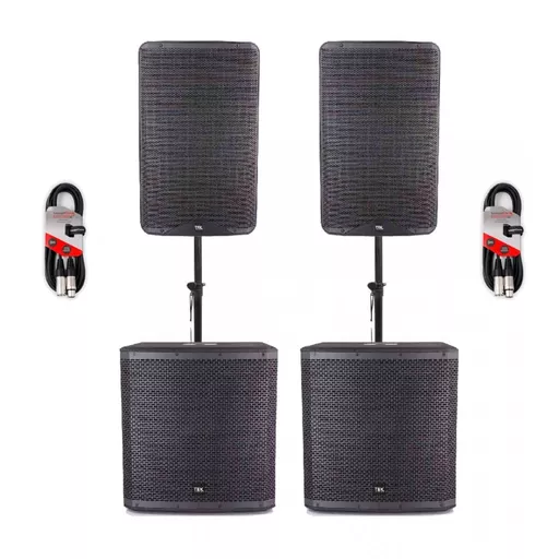TEK Audio TEK12V2 & TEK15S Active PA System Bundle