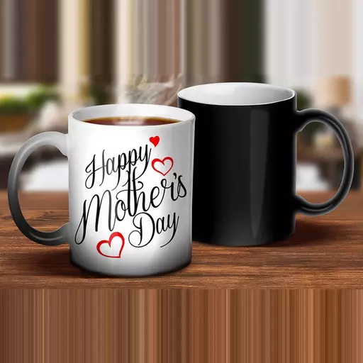 'Happy Mothers Day' Personalised Magic Heat Mug - Add Message