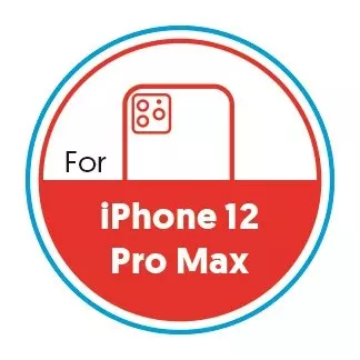Smartphone Circular 20mm Label - iPhone 12 Pro Max - Red