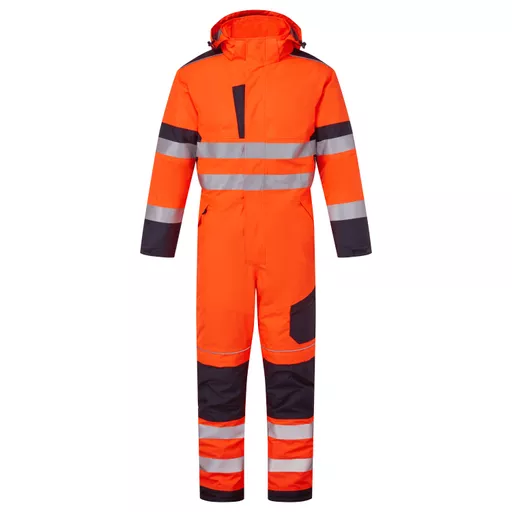 System Hi Vis Eco Insulated Orange/Navy Coverall