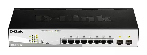 D-Link DGS-1210-10P network switch Managed L2 Gigabit Ethernet (10/100/1000) Power over Ethernet (PoE) 1U Black