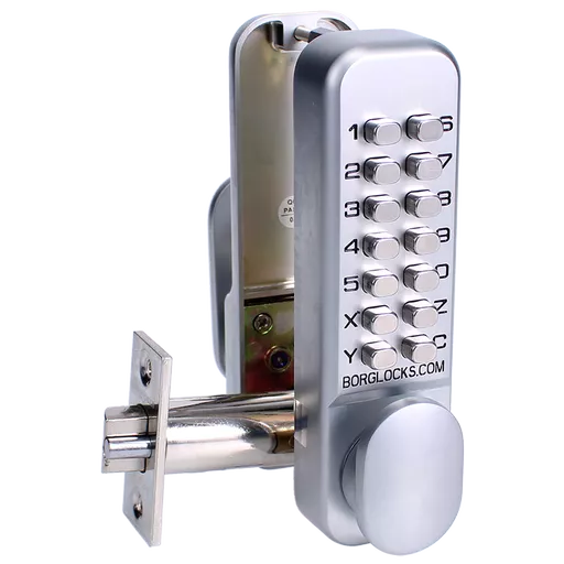 BORG LOCKS BL2201 Digital Lock With Optional Holdback Inside Handle And 60mm Latch