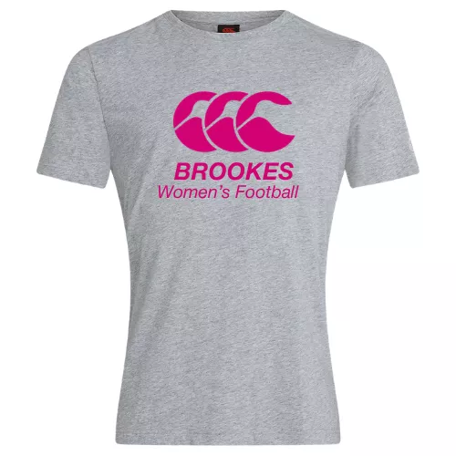 Oxford Brookes University Women's Football Plain Cotton Tee
