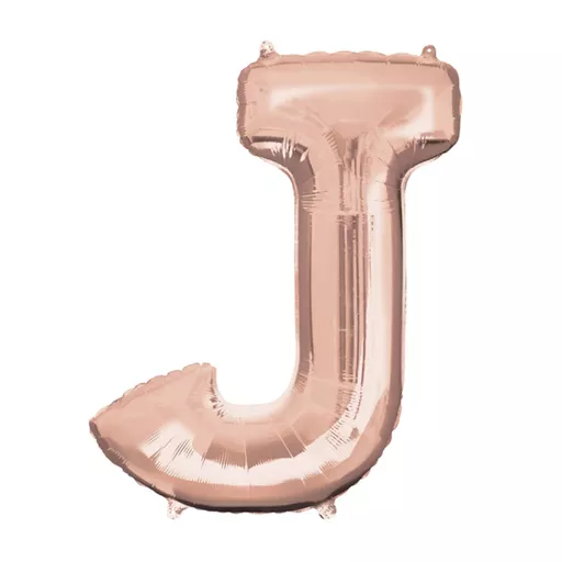 Amscan 3657701 Supershape Letter 'N' Rose Gold Foil Balloon - Party Decorations