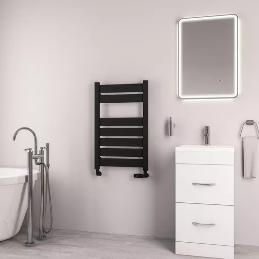 Santero 800 x 500mm Towel Rail Matt Black