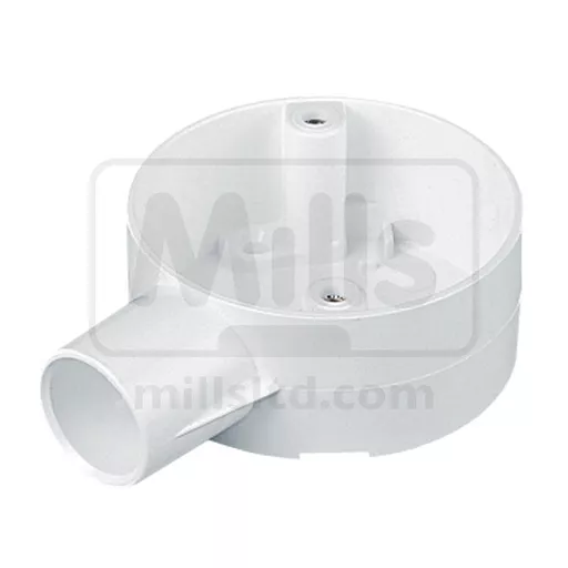 Marshall-Tufflex Round PVC Conduit Terminal Box - White