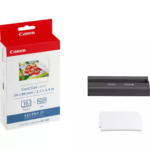 Canon 7741A001/KC-18IF Photo cartridge color + Sticker paper Pack=18 for Canon CP 100/1000/1500/820/900