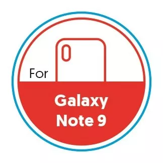 Smartphone Circular 20mm Label - Galaxy Note 9 - Red