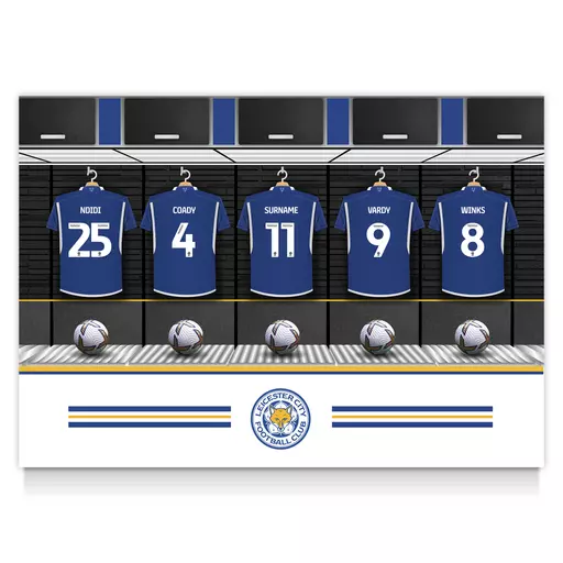 Leicester City FC Dressing Room Poster