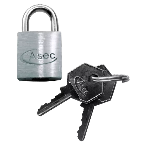 ASEC KD Open Shackle Chrome Finish Padlock