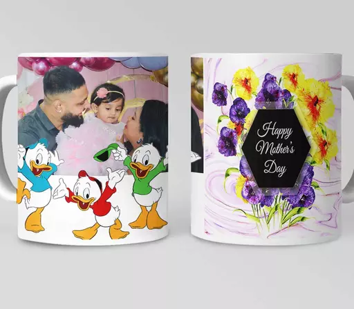 Personalised Mother's Day Mug - Violet Garden - Add Message