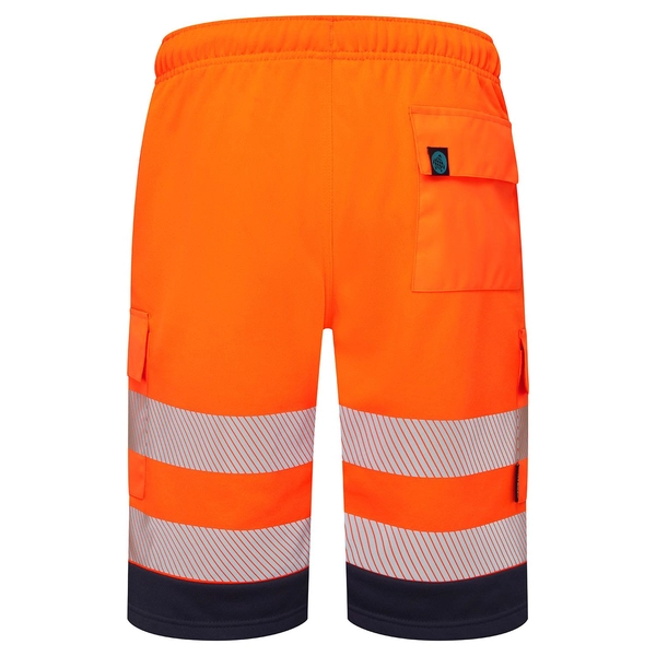 Picture of Supertouch Blue Sphere Essentials Hi-Vis Eco CottonCool Orange Shorts