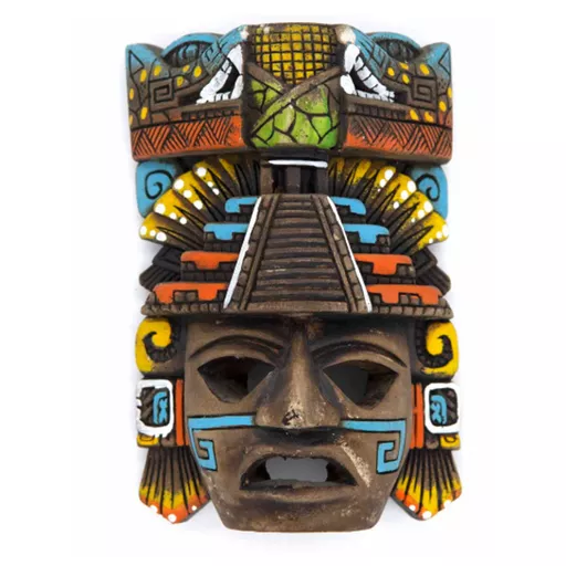 Maya Pyramid God Mask