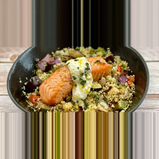 7. Salmon with Chargrilled Vegetable Couscous (Fish) T17088.jpg