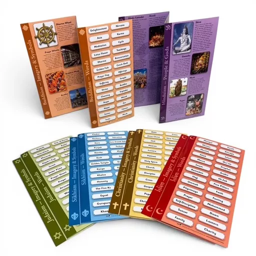 World Faith Knowledge Organisers - Set of 6