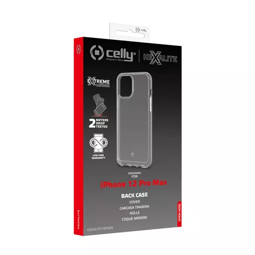 Celly HEXALITE1005WH mobile phone case 17 cm (6.7") Cover Transparent