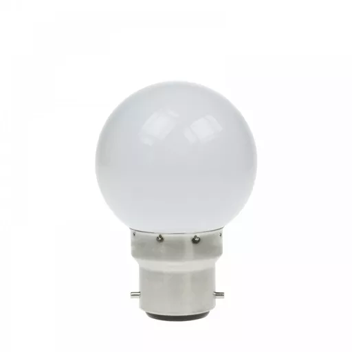 Prolite 1.5W LED Poly Golf Ball Lamp BC 6000K White