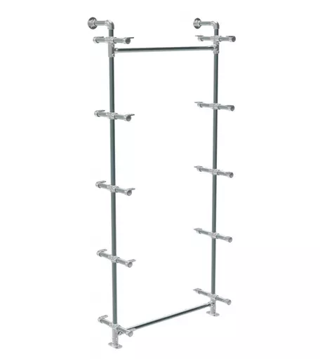 Wall Mounted Galvanised Metal Industrial Shelving Bay