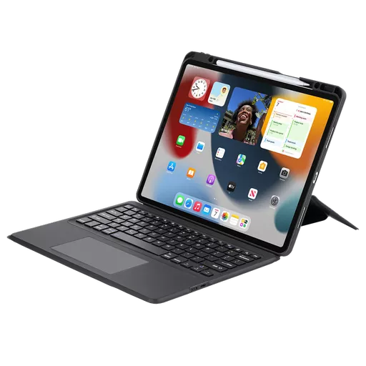 Dux Ducis - Keyboard Tablet Case for iPad Air 13 (2024) & iPad Pro 12.9 (2018/2020/2021/2022) - Black